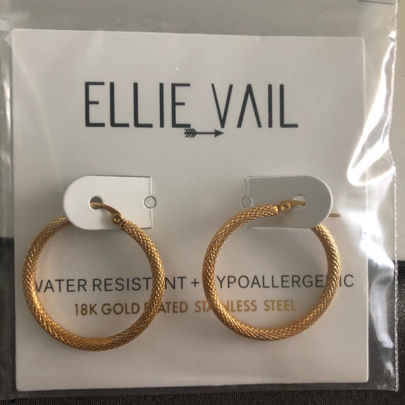 New!! Ellie Vail -Medium Hoop Earrings - Picture 2 of 3